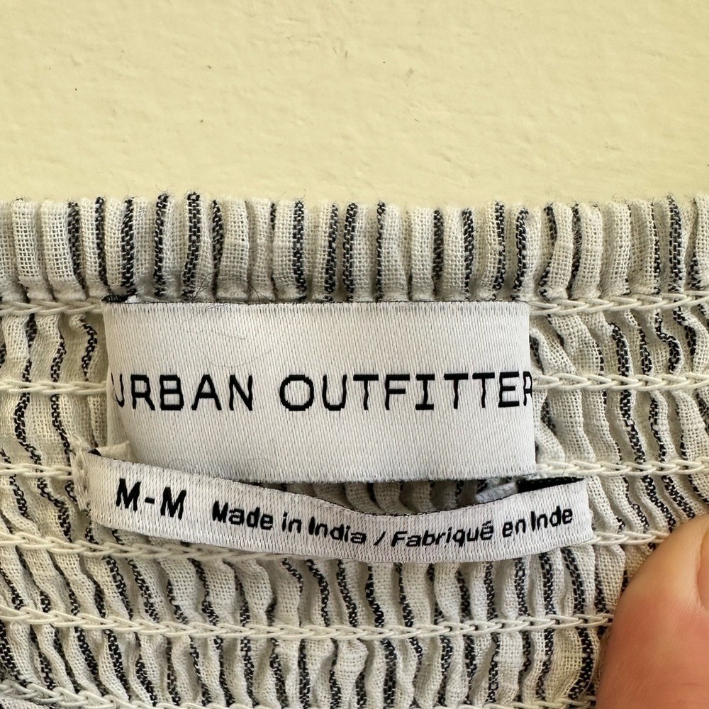 Unavailable - Urban Outfitters Positano Striped Cotton Button Down Midi Dress - Picture 5 of 8